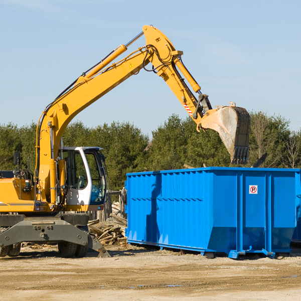 what size residential dumpster rentals are available in Marietta